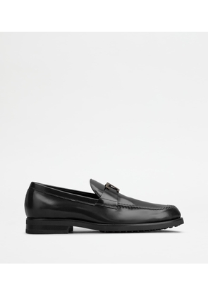 Tod's - Loafers in Leather, BLACK, 7 - Shoes