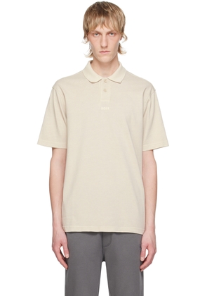 BOSS Beige Embroidered Polo