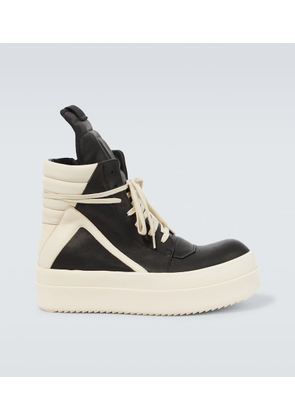 Rick Owens Leather high-top platform sneakers