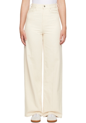 TOTEME Off-White Wide Leg Jeans
