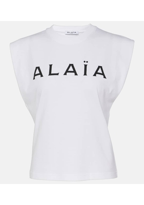 Alaïa Logo cotton jersey T-shirt