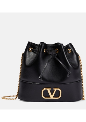 Valentino Garavani VLogo Signature Small leather bucket bag