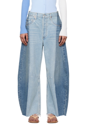Citizens of Humanity Blue Pieced Horseshoe Jeans