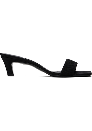 TOTEME Black 'The Mule' Heeled Sandals