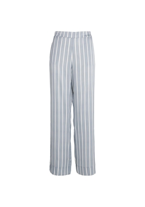 Asceno Silk Striped London Pyjama Bottoms
