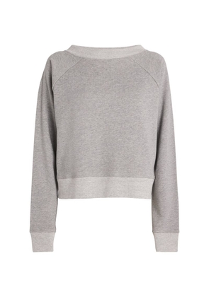 Victoria Beckham Cotton Cropped Sweatshirt