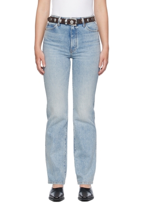 KHAITE Blue 'The Danielle' Stretch Jeans