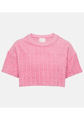 Givenchy 4G cotton-blend terry crop top