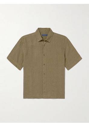 Frescobol Carioca - Castro Linen Shirt - Men - Green - S