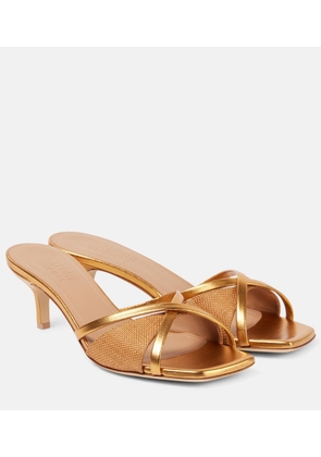 Malone Souliers Penn 45 leather-trimmed mules