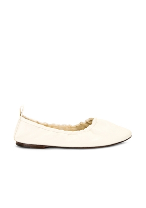The Row Glove Ballet Flat in Ivory - Cream. Size 37 (also in ).