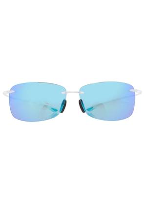 Maui Jim 'Akau Blue Hawaii Rectangular Unisex Sunglasses B442-05CM 62