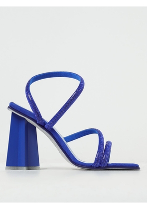 Heeled Sandals CHIARA FERRAGNI Woman color Gnawed Blue