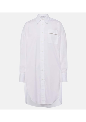 Brunello Cucinelli Cotton-blend shirt dress