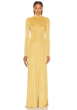 TOVE Sacha Dress in Gold - Metallic Gold. Size 42 (also in ).