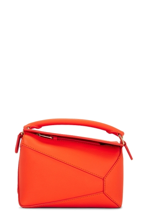 Loewe Puzzle Edge Mini Bag in Vivid Orange - Orange. Size all.