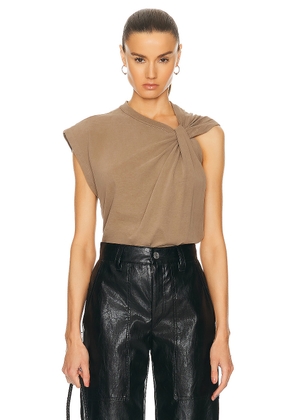 Isabel Marant Nayda Top in Light Khaki - Tan. Size M (also in S, XS).