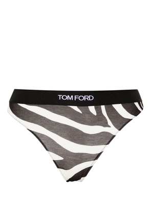 Tom Ford Optical Zebra Printed Modal Signature Thong