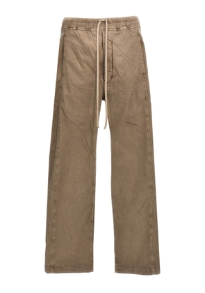Drkshdw Pusher Pants Pearl Grey Waxed Cotton Pants With Side Snaps - Pusher Pants