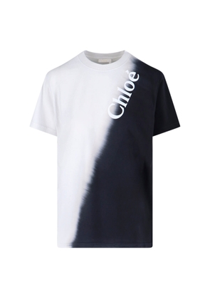 Chloé Two-Tone Cotton T-Shirt