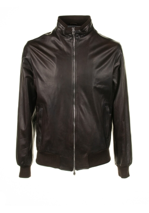 Barba Napoli Leather Jacket With Zip