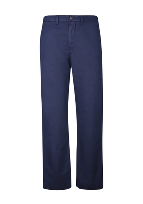 Polo Ralph Lauren Blue Linen Straight Trousers