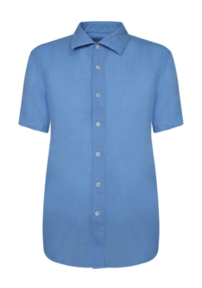 120% Lino Blue Linen Shirt