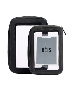 BEIS The Inflight Cosmetic Case Set in Black.