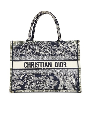 FWRD Renew Dior Toile De Jouy Canvas Book Tote Bag in Grey.
