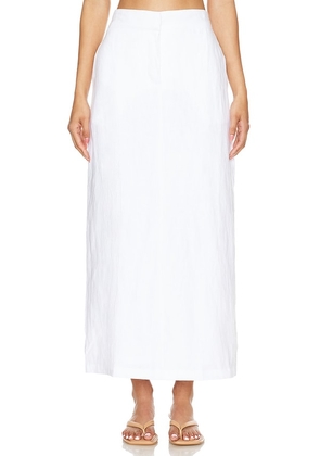 FAITHFULL THE BRAND Nelli Skirt in White. Size S, XS.
