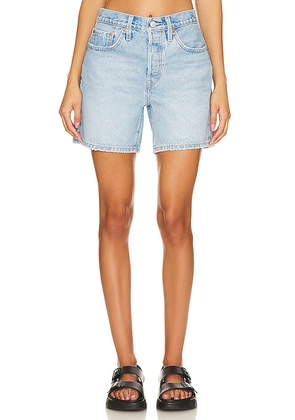 LEVI'S 501 Mid Thigh Short in Blue. Size 31, 32, 33, 34.