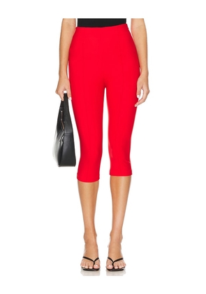 Lovers and Friends Cindy Cropped Capri Pant in Red. Size M, S, XL, XS.