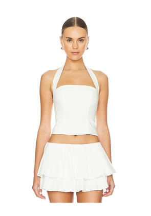 MAJORELLE Luana Top in Ivory. Size M, S, XL.