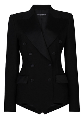 Dolce & Gabbana double-breasted playsuit blazer - Black