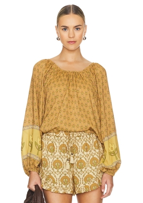 SPELL Chteau Blouse in Yellow. Size M, S, XL, XS.