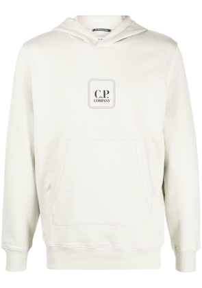 C.P. Company logo pullover hoodie - Neutrals