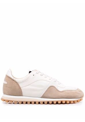 Spalwart panelled low-top sneakers - White