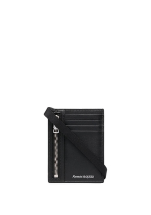 Alexander McQueen rectangle card-holder - Black