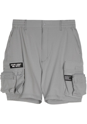 izzue logo-appliqué ripstop cargo shorts - Grey