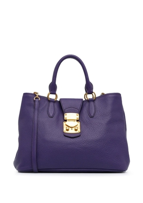 Miu Miu Pre-Owned 2010 Leather satchel - Purple