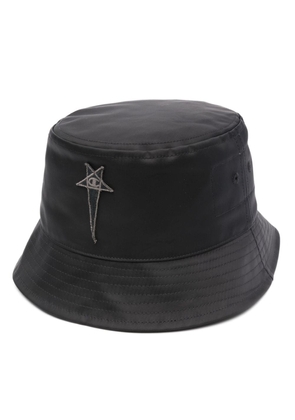 Rick Owens X Champion Gillian logo-patch bucket hat - Black