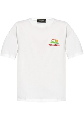 Dsquared2 graphic-print cotton T-shirt - White