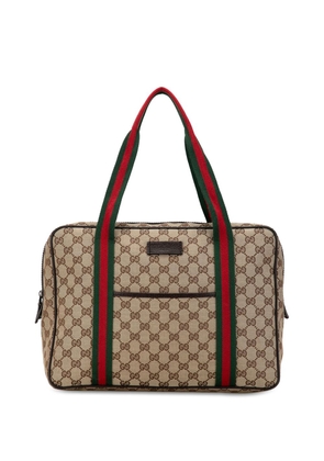 Gucci Pre-Owned 2000-2015 GG Canvas Web business bag - Brown