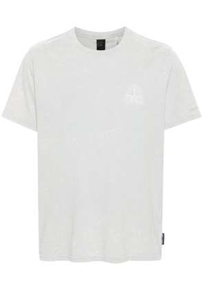 Moose Knuckles logo-print bleached-effect T-shirt - Grey