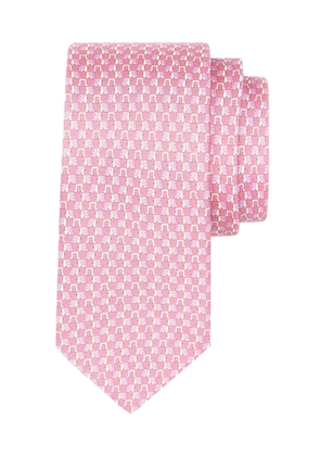 Ferragamo elephant-print silk tie - Pink