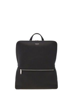 Ferragamo grained leather backpack - Black
