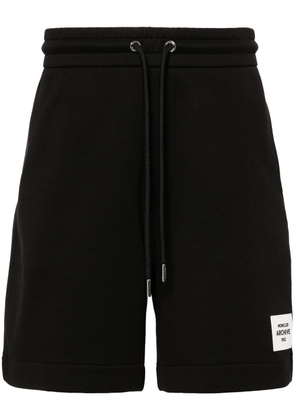 Moncler appliqué-logo track shorts - Black