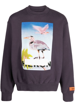 Heron Preston Censored Heron printed sweatshirt - Purple