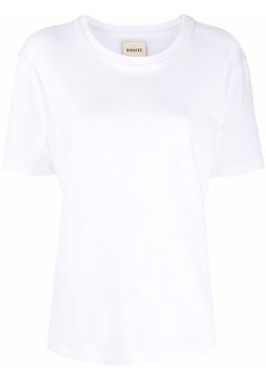 KHAITE The Mae logo-appliqué T-shirt - White