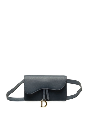 Christian Dior Pre-Owned 2020 Leather Saddle belt bag - Blue